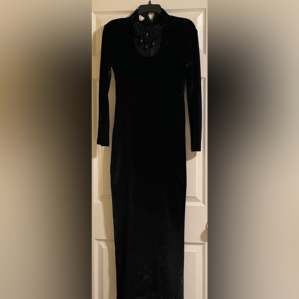 Jessica McClintock Black Sheath Cocktail Dress